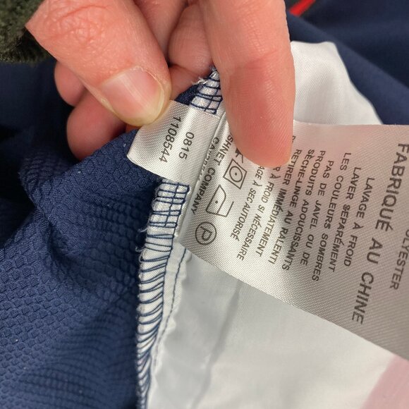 Footjoy FJ Mens Golf Jacket Blue and Gray Size Large - Flaw - Picture 16 of 16